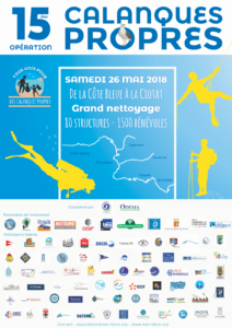 Affiche avec tous les logos Calanques Propres  Page