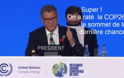COP 26 : Rendez-vous raté pour la planète bleue !