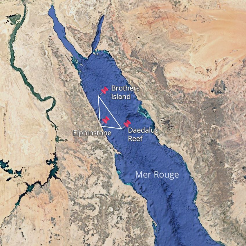 le 2ème tournage a eu lieu dans le Triangle d’or de la Mer Rouge Brothers - Daedalus - Elphinstone le 2ème tournage a eu lieu dans le Triangle d’or de la Mer Rouge Brothers - Daedalus - Elphinstone