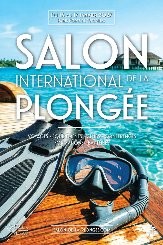 Affiche du Salon international de la plongée sous-marine 2027 à Paris Affiche du Salon international de la plongée sous-marine 2027 à Paris