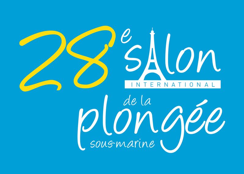 Logo du Salon international de la plongée sous-marine 2027 à Paris - bleu Logo du Salon international de la plongée sous-marine 2027 à Paris - bleu